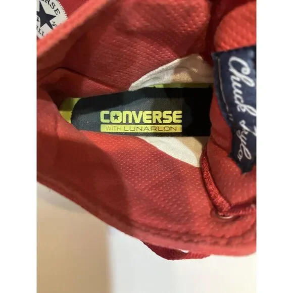Red Converse Chuck Taylor II  All Star HiTop Unisex Big Kid/Ladies Shoes SZ 7-E8 - Picture 6 of 8